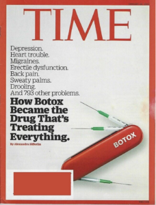 Time Magazine-the many uses for Botox.